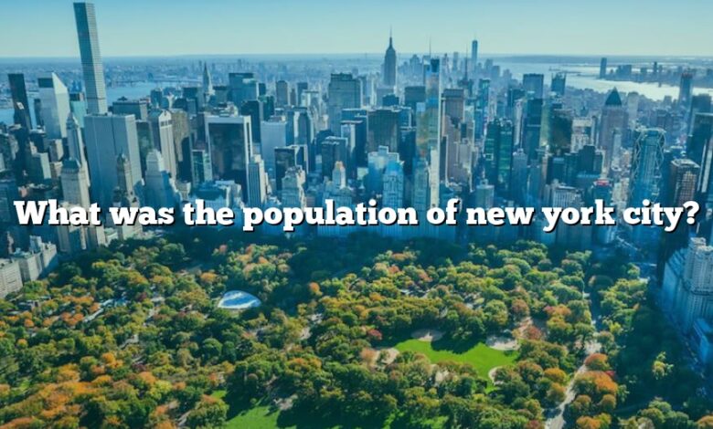 What was the population of new york city?
