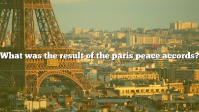 What was the result of the paris peace accords?