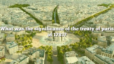 What was the significance of the treaty of paris of 1783?