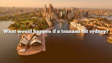 What would happen if a tsunami hit sydney?