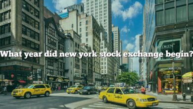 What year did new york stock exchange begin?