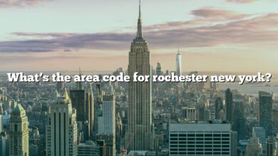 What’s the area code for rochester new york?