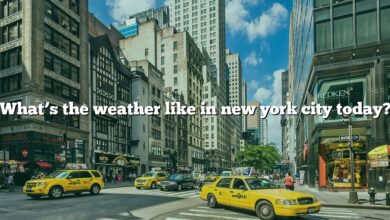 What’s the weather like in new york city today?