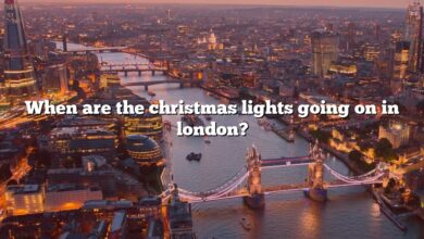When are the christmas lights going on in london?