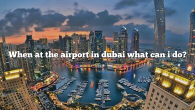 When at the airport in dubai what can i do?