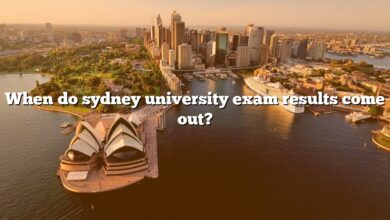 When do sydney university exam results come out?