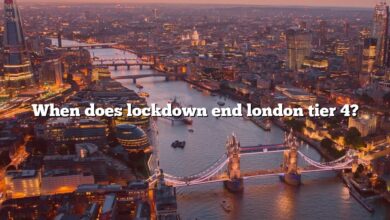 When does lockdown end london tier 4?