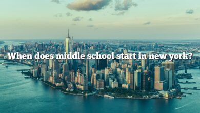 When does middle school start in new york?