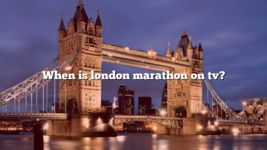 When is london marathon on tv?