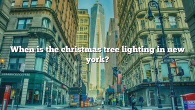 When is the christmas tree lighting in new york?