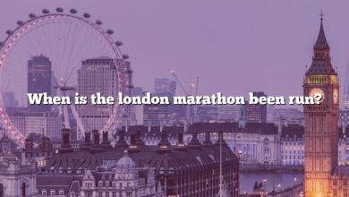 When is the london marathon been run?