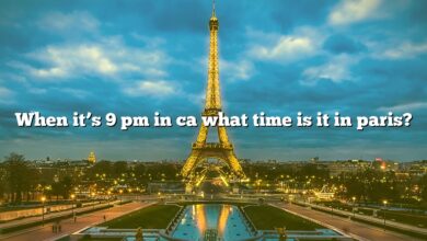 When it’s 9 pm in ca what time is it in paris?