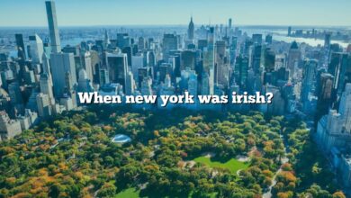 When new york was irish?
