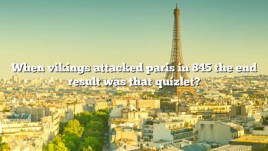 When vikings attacked paris in 845 the end result was that quizlet?