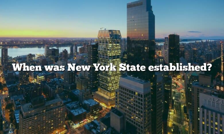 When was New York State established?