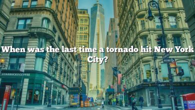 When was the last time a tornado hit New York City?