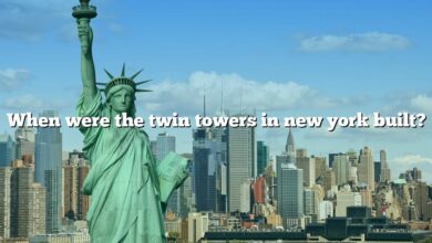 When were the twin towers in new york built?