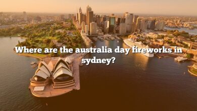 Where are the australia day fireworks in sydney?