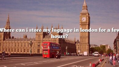 Where can i store my luggage in london for a few hours?