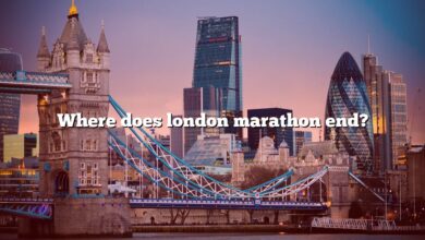 Where does london marathon end?