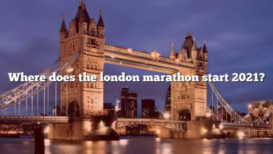 Where does the london marathon start 2021?