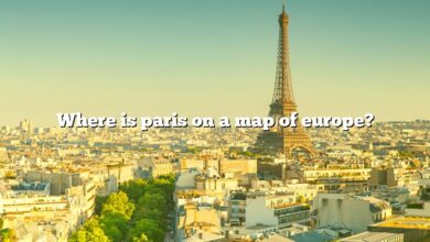 Where is paris on a map of europe?