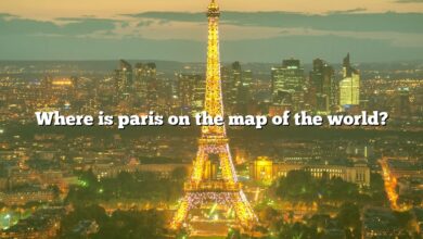 Where is paris on the map of the world?