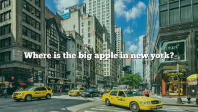 Where is the big apple in new york?
