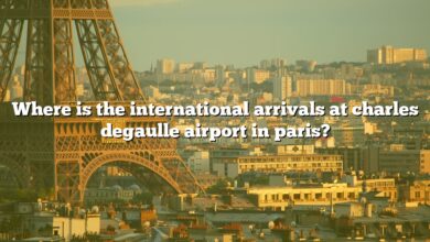 Where is the international arrivals at charles degaulle airport in paris?