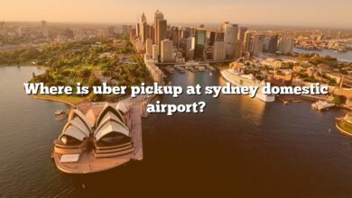 Where is uber pickup at sydney domestic airport?