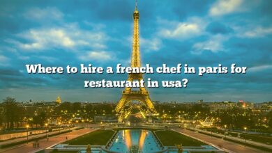 Where to hire a french chef in paris for restaurant in usa?