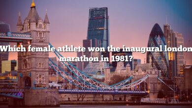 Which female athlete won the inaugural london marathon in 1981?