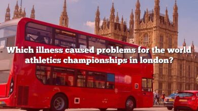 Which illness caused problems for the world athletics championships in london?