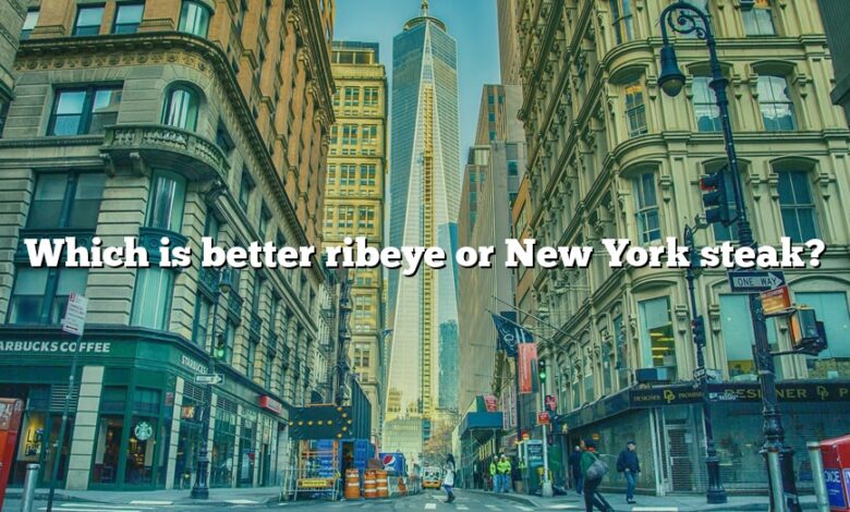 Which is better ribeye or New York steak?