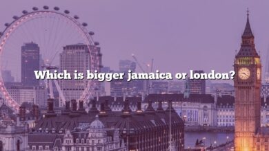 Which is bigger jamaica or london?