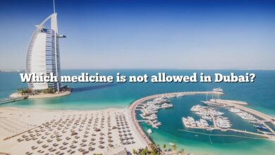 Which medicine is not allowed in Dubai?