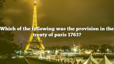 Which of the following was the provision in the treaty of paris 1763?