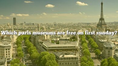Which paris museums are free on first sunday?