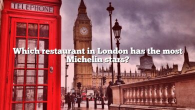 Which restaurant in London has the most Michelin stars?