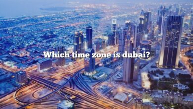Which time zone is dubai?