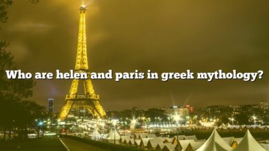 Who are helen and paris in greek mythology?