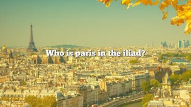 Who is paris in the iliad?