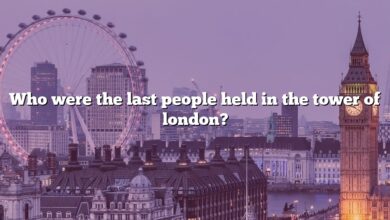 Who were the last people held in the tower of london?