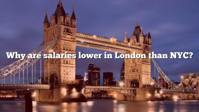 Why are salaries lower in London than NYC?