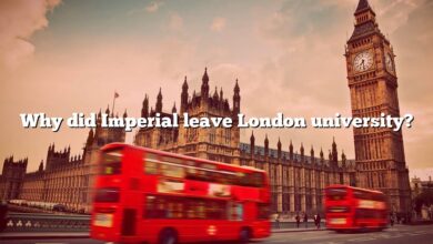 Why did Imperial leave London university?