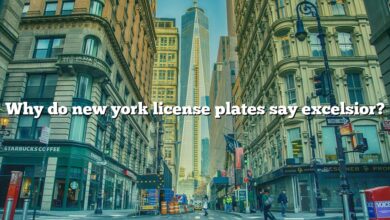 Why do new york license plates say excelsior?