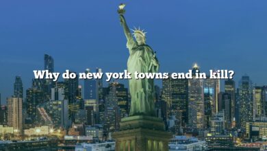 Why do new york towns end in kill?