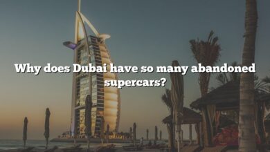 Why does Dubai have so many abandoned supercars?
