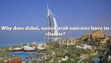 Why does dubai, united arab emirates have its climate?