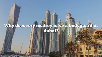 Why does rory mcilroy have a bodyguard in dubai?